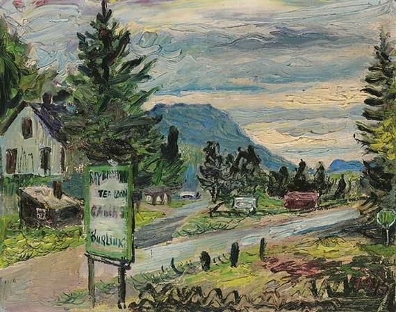 View Of Burliuk Estate, Usa — David Davidovich Burliuk