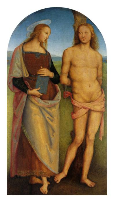 Pala Di Sant Agostino (sant Irene And St. Sebastian) — Vannucci Pietro (le Perugin)