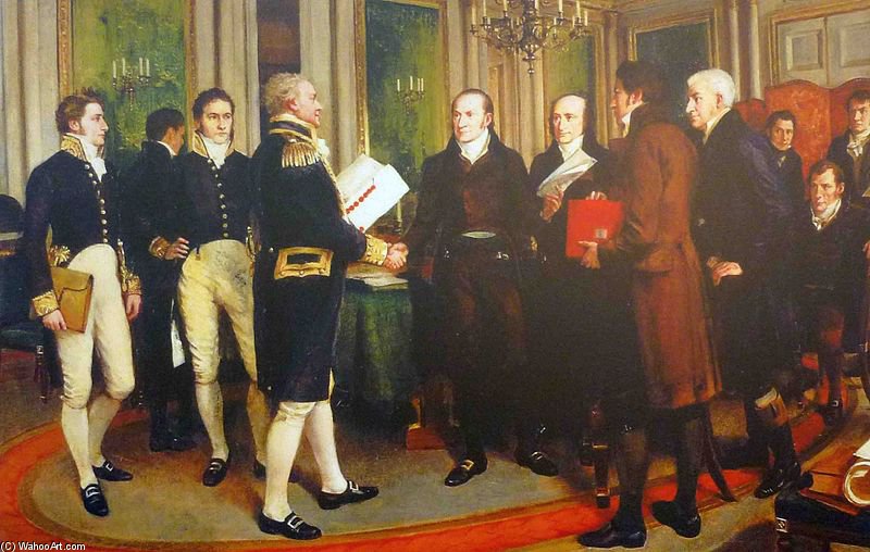 The Signing Of The Treaty Of Ghent - (1`) — Amédée Forestier