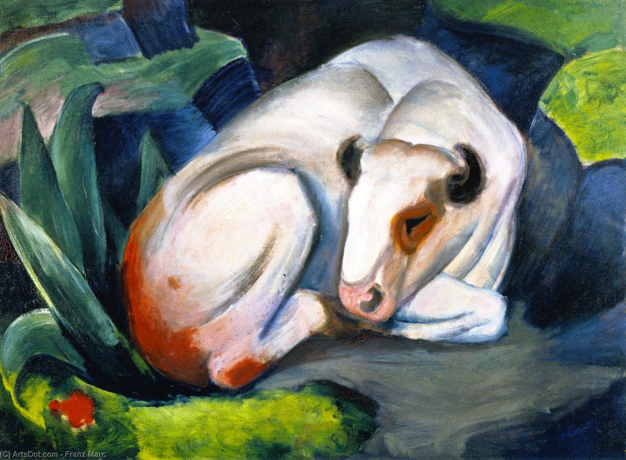 The Steer (also Known As The Bull Or White Bull) — Franz Marc