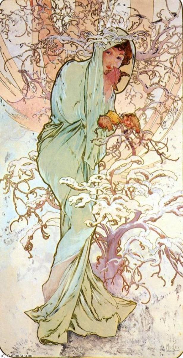 The Four Seasons Winter — Alfons Maria Mucha
