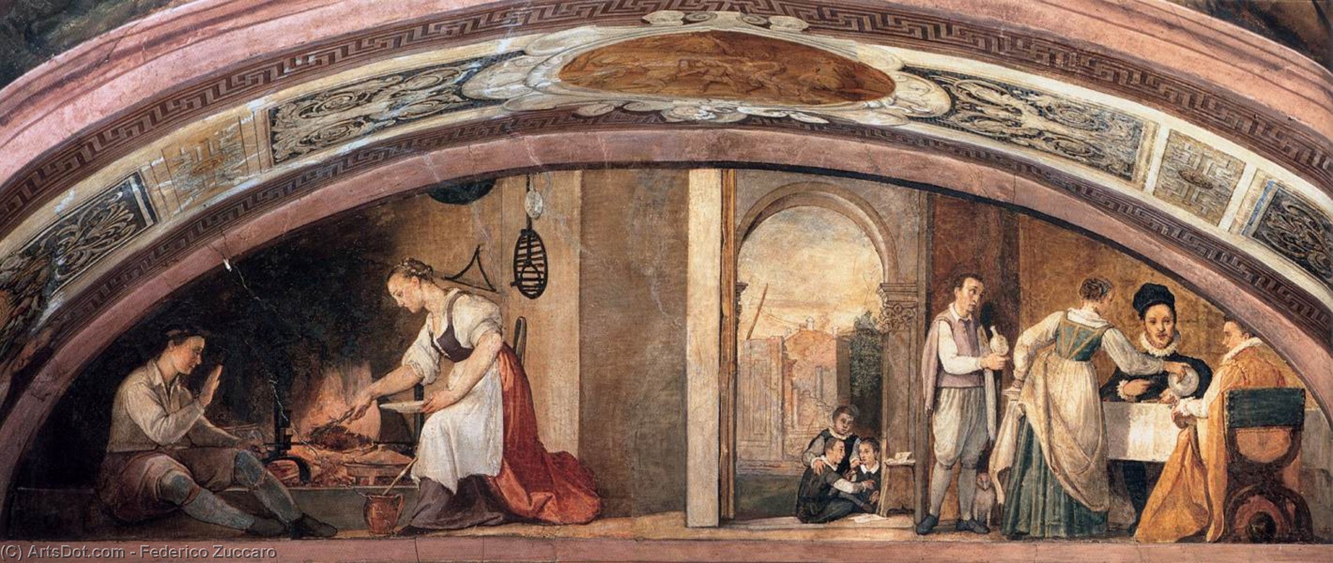 Scenes From The Life Of The Artist's Family — Federico Zuccaro