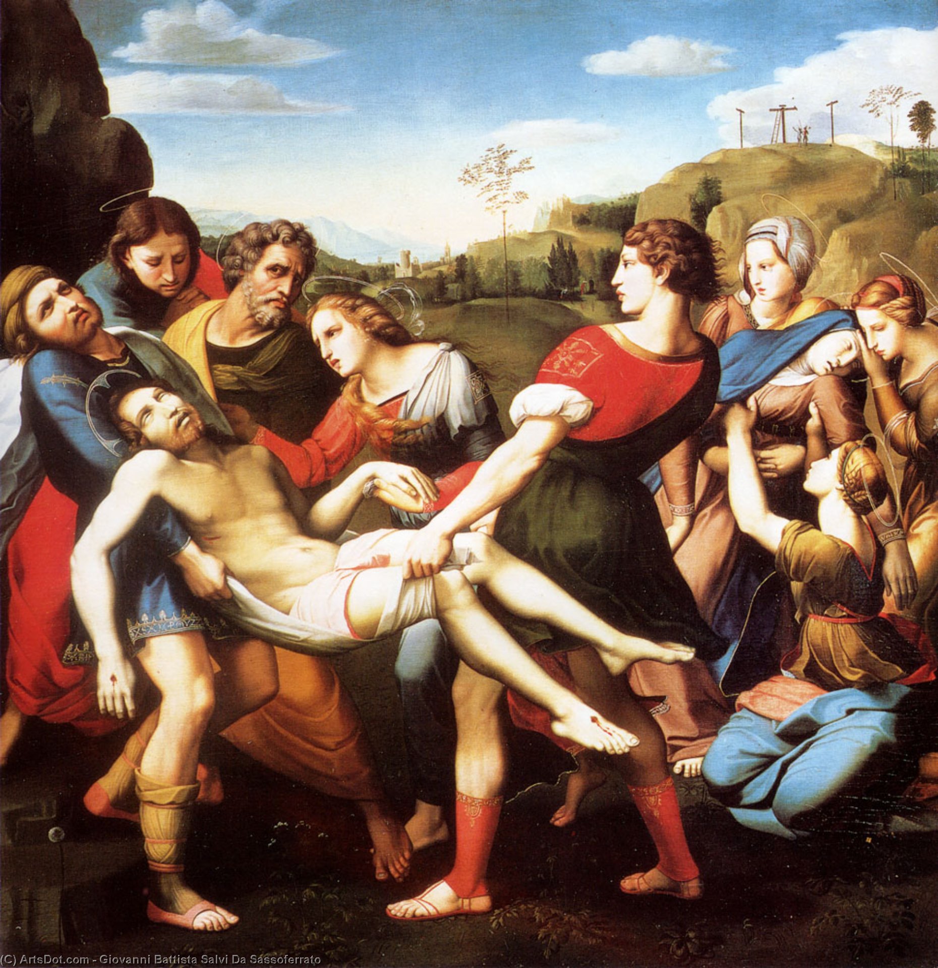 The Entombment — Giovanni Battista Salvi Da Sassoferrato