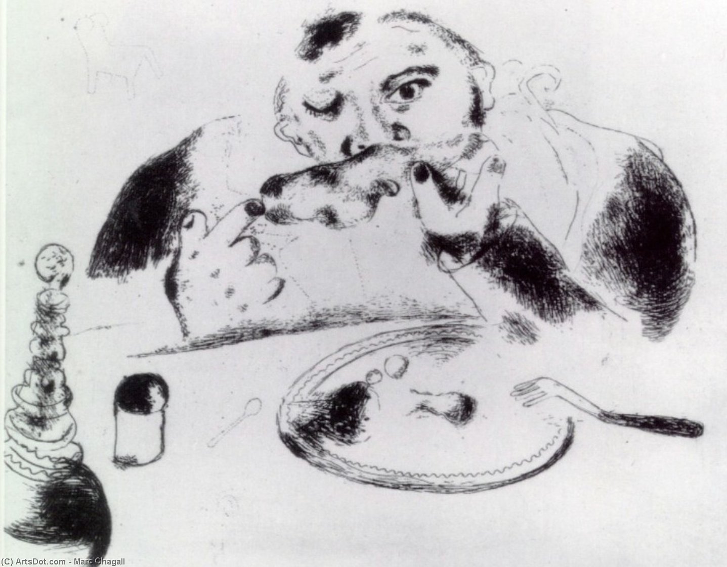 Sobakevich At Table — Марк Шагал