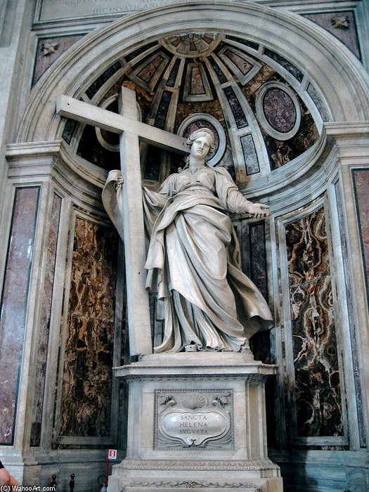The Shrine To Saint Helena In Basilica Di San Pietro — Andrea Bolgi