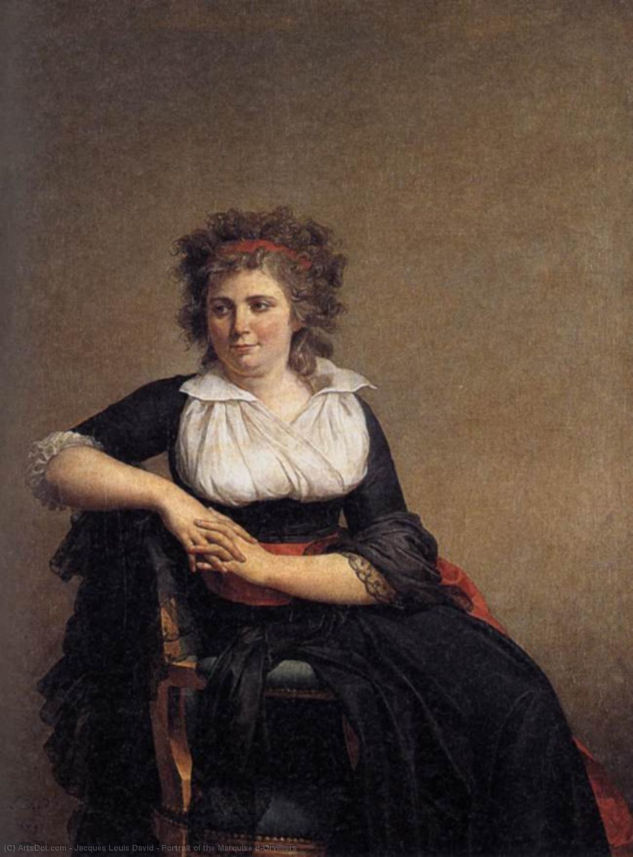 Retrato De La Marquesa De Orvilliers — Jacques-louis David