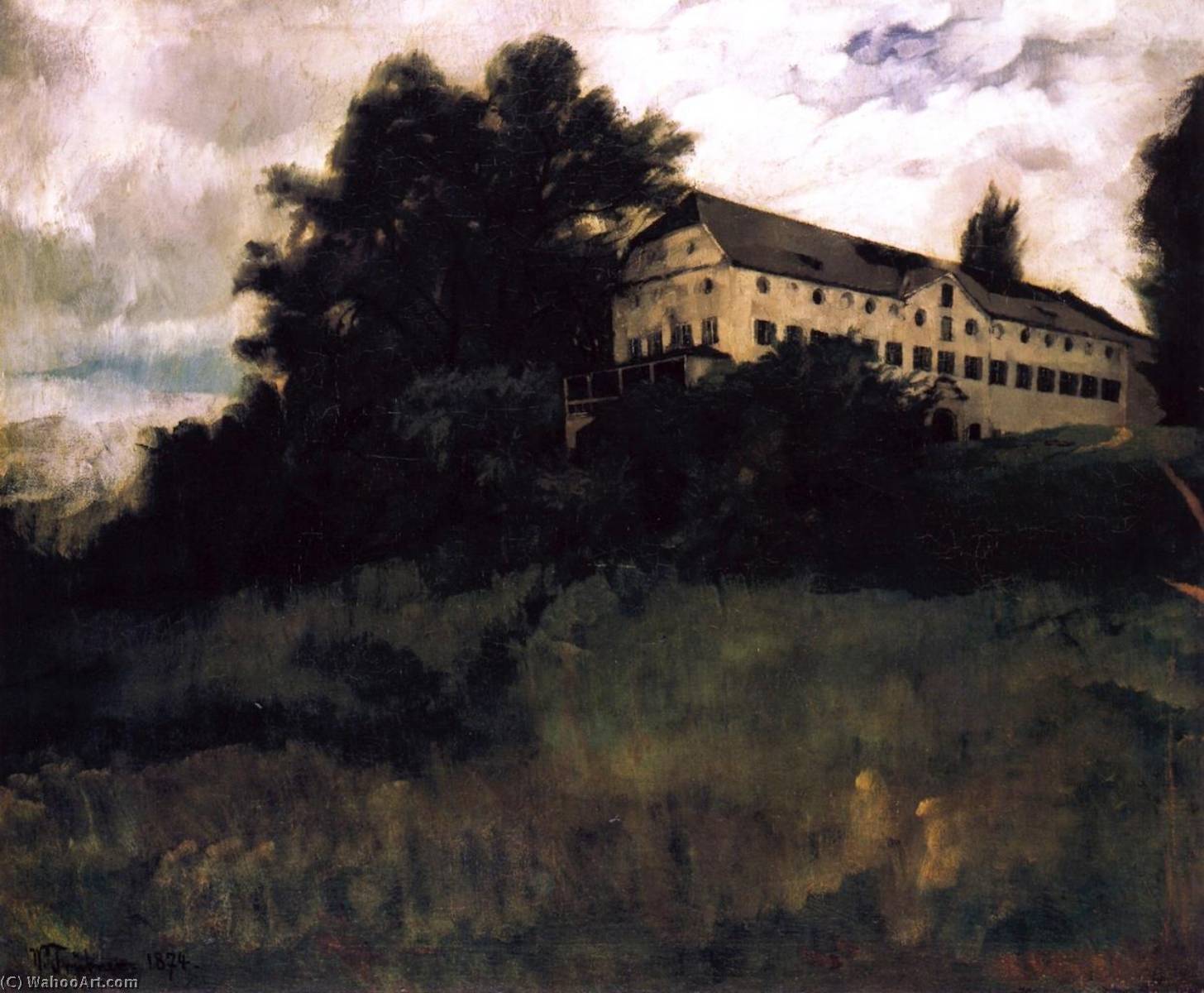 Monastery On Herreninsel — Wilhelm Trübner