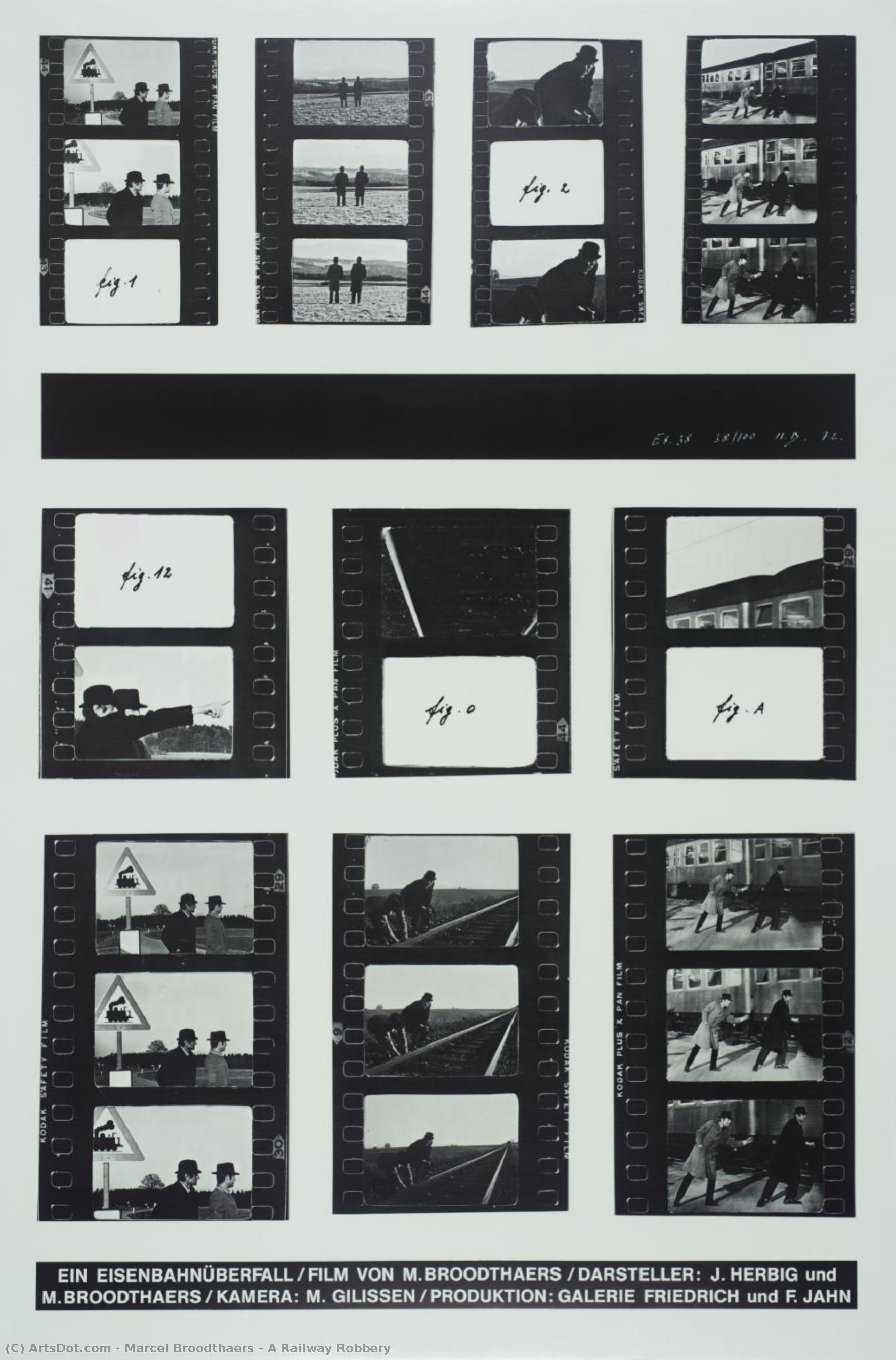 Un Atraco En La Vía Del Tren — Marcel Broodthaers