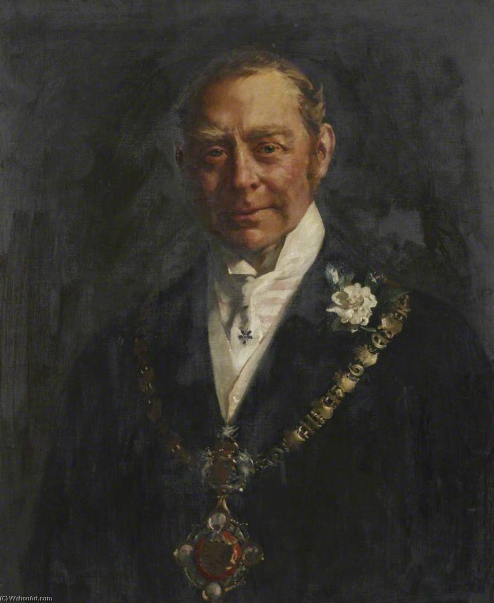 Hugh Cecil Lowther (1857–1944), 5th Earl Of Lonsdale, Wearing The Whitehaven Mayoral Chain — John Henry Frederick Bacon