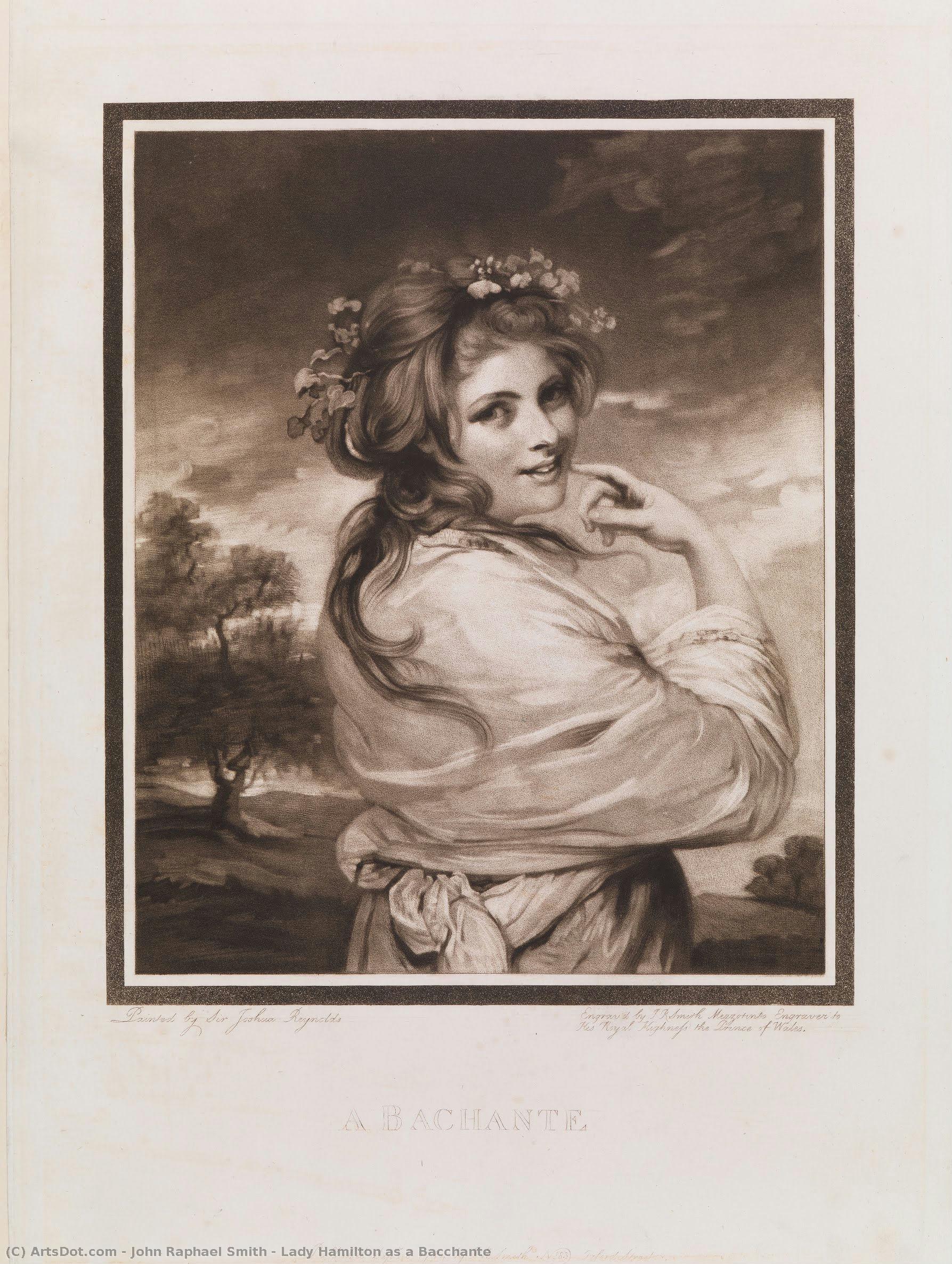 Lady Hamilton As A Bacchante — Джон Рафаэл Смит