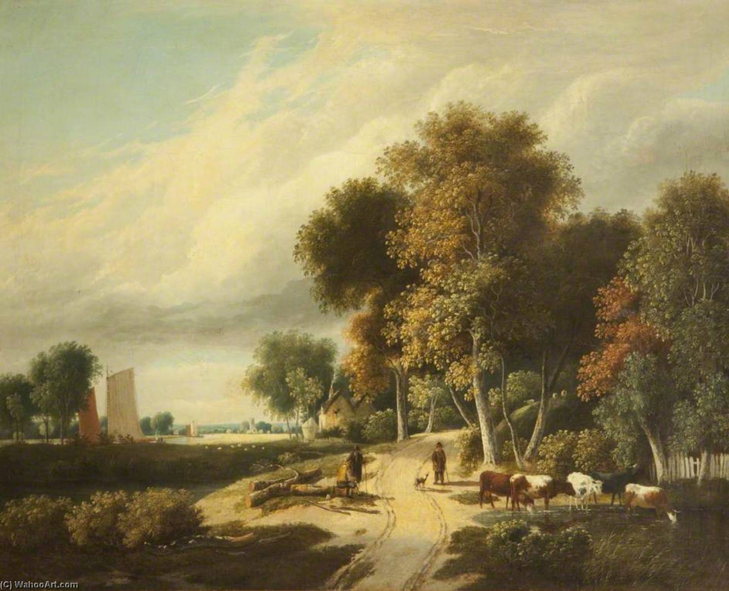 A Scene In Norfolk — Samuel David Colkett