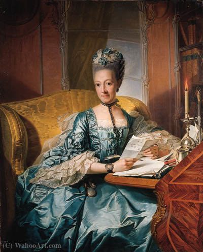 Portrait Of Duchess Ulrike Sophie Of Mecklenburg — Georg David Matthieu
