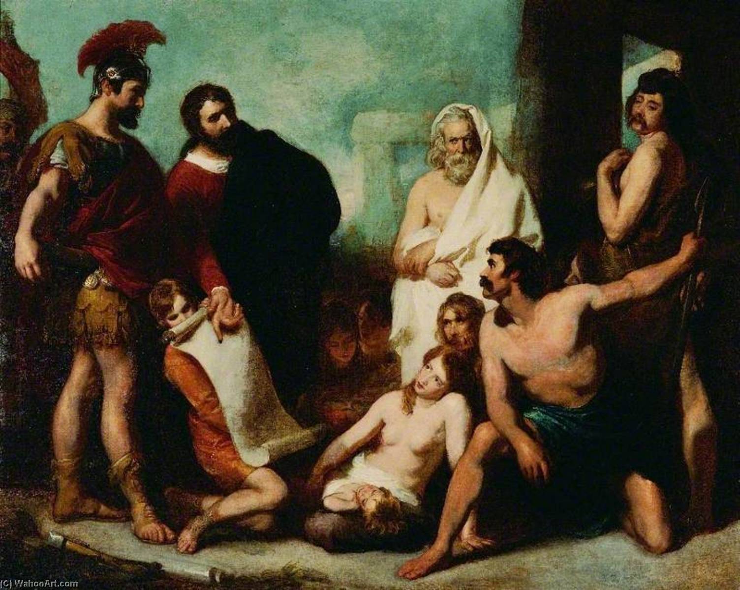 The Progress Of Civilisation (the Ancient Britons Instructed By The Romans In The Mechanical Arts) — Sir Thomas Francis Dicksee