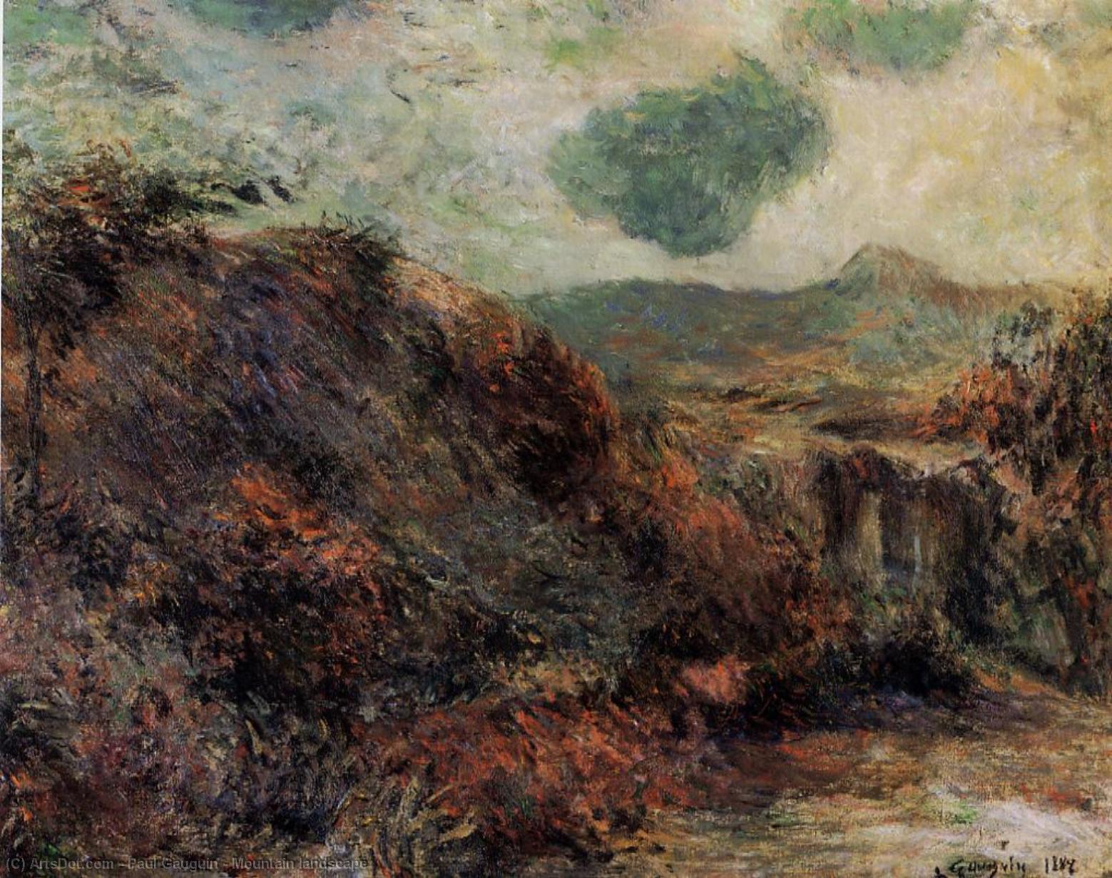 Mountain Landscape — Eugène Henri Paul Gauguin
