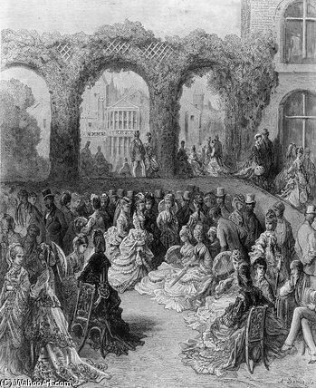 Holland House - A Garden Party — Paul Gustave Doré