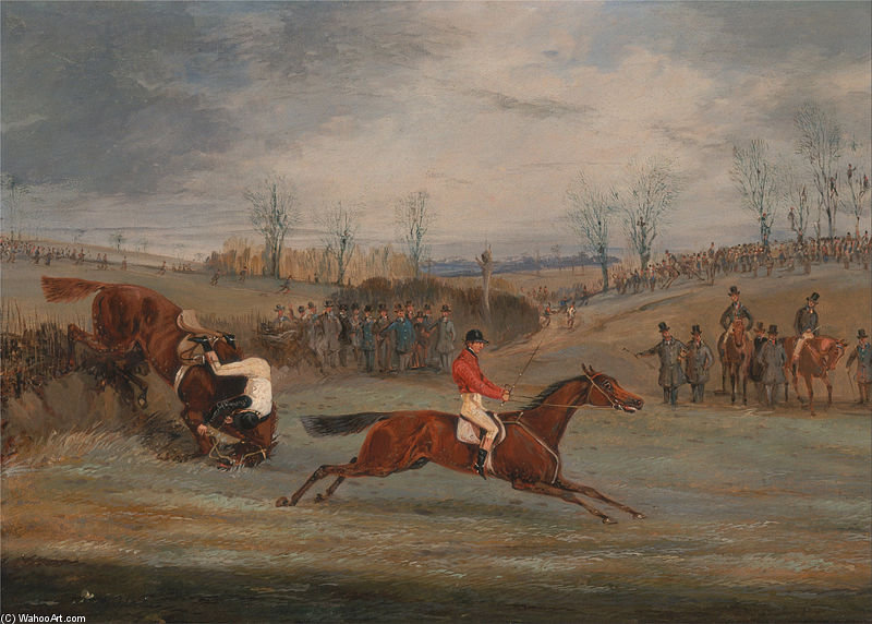 Scenes From A Steeplechase- Near The Finish — Henry Thomas Alken