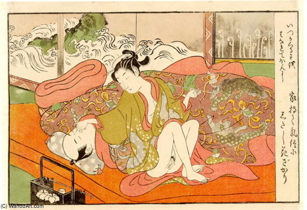 Abuna-e- The Smoker — Suzuki Harunobu