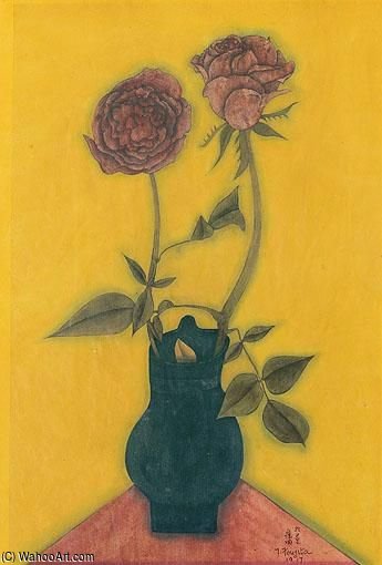 Vase De Roses — Léonard Tsuguharu Foujita