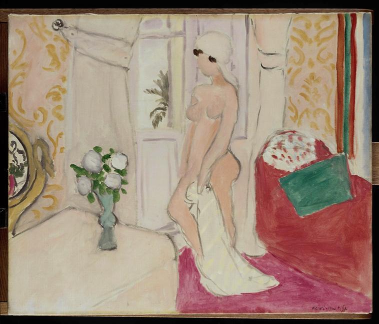Die Jungfrau Und Der Blumenvas Oder Das Rosa Akt — Henri Matisse
