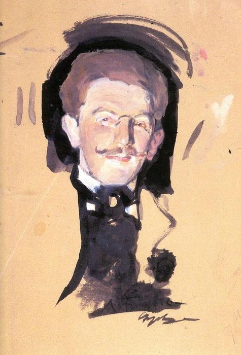 Portrait Of Leo Bakst — Valentin Alexandrovich Serov