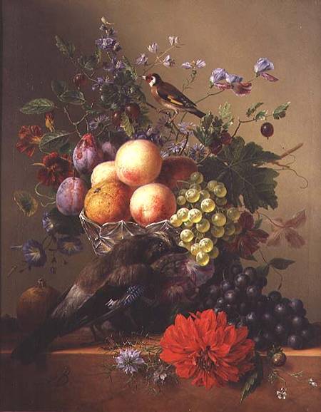Still Life With Fruit And Flowers — Arnoldus Bloemers
