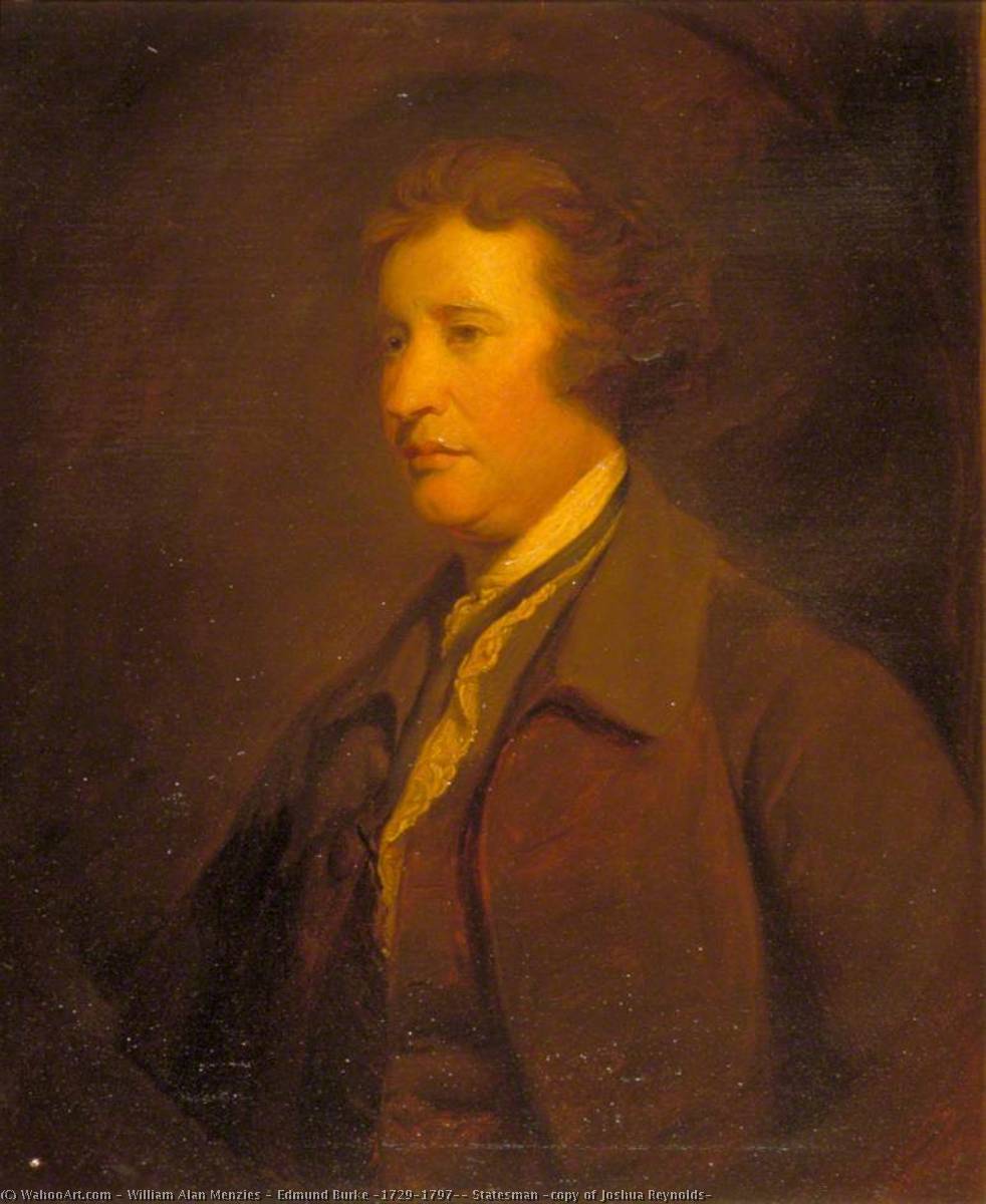 Edmund Burke (1729–1797), Statesman (copy Of Joshua Reynolds) — William Alan Menzies