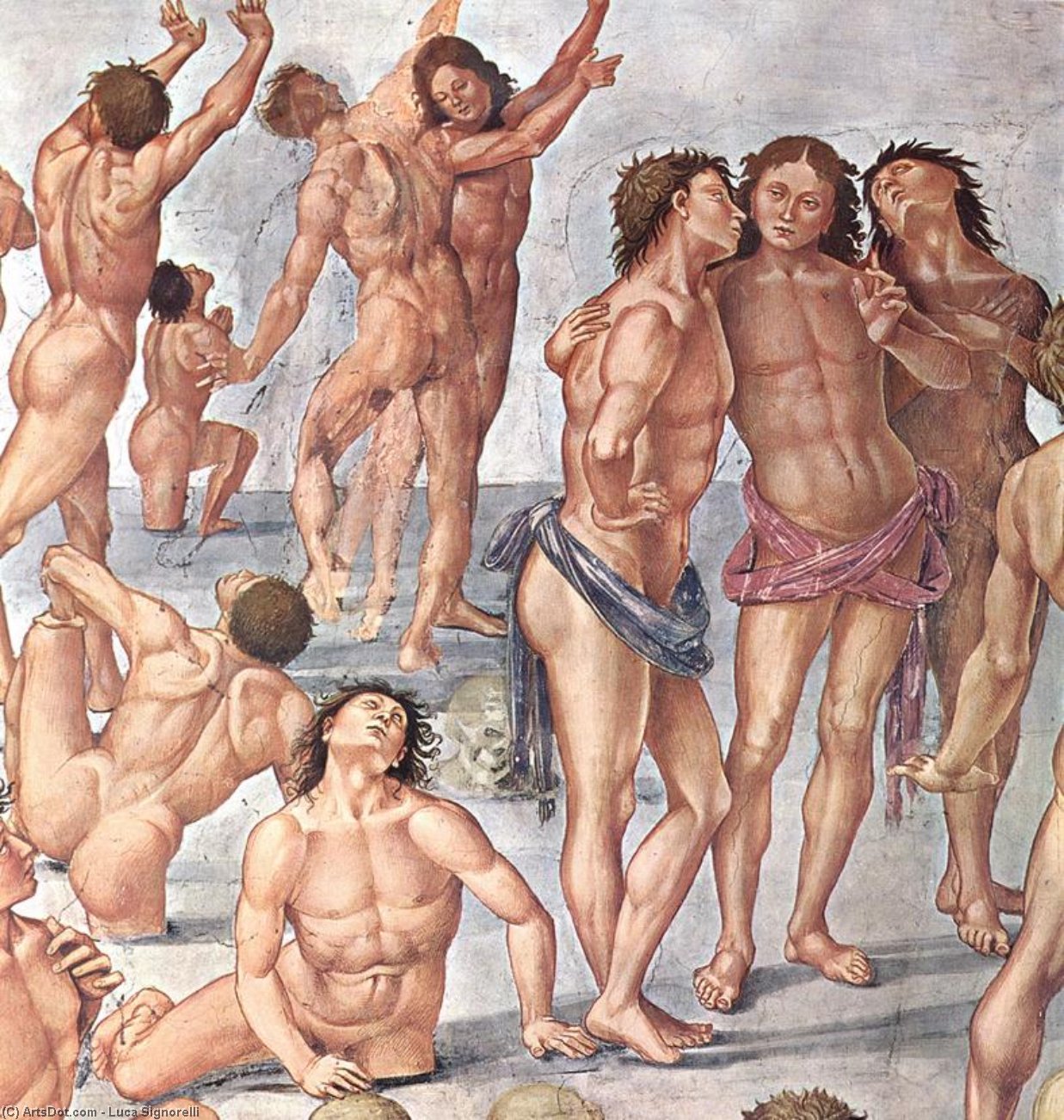 Resurrection Of The Flesh (detail) — Luca Signorelli