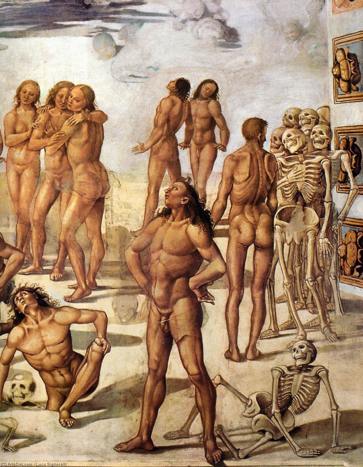 Resurrection Of The Flesh (detail) — Luca Signorelli