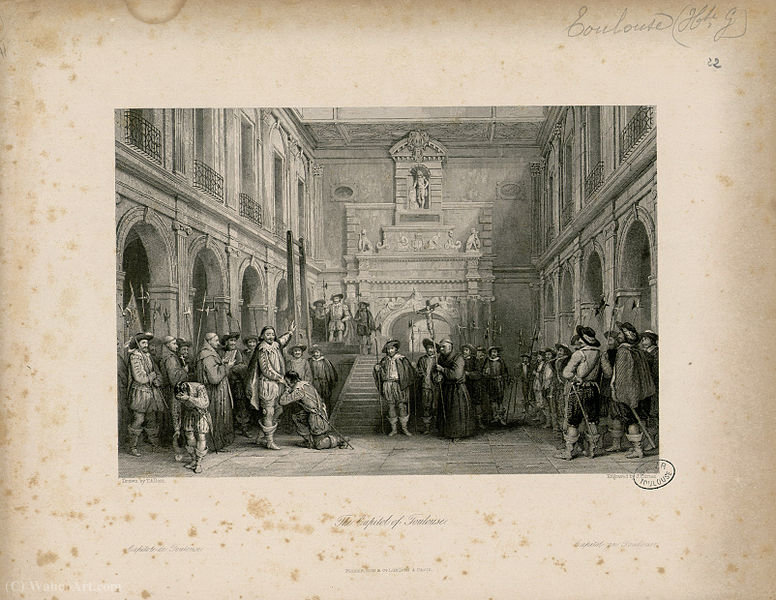The Capitol Of Toulouse — Thomas Allom