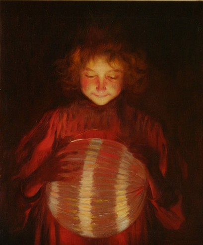 Niña Con Farolillo — Luis Graner
