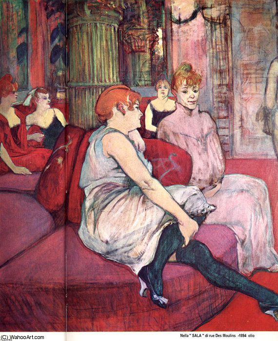 In The Salon In The Rue Des Moulins — Henri De Toulouse-lautrec
