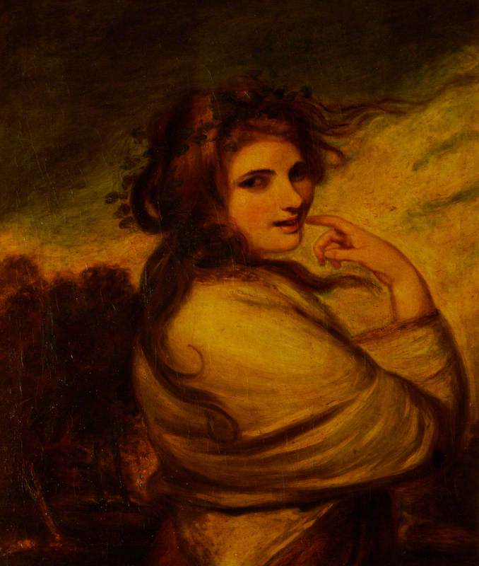 Emma Hart (c.1765–1815), Lady Hamilton, As A Bacchante (after Joshua Reynolds) — John Rising