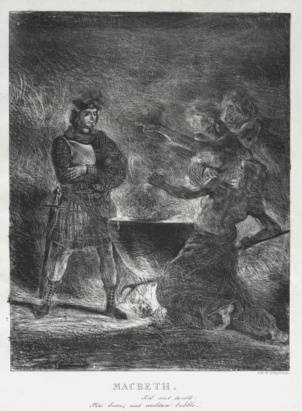 Macbeth Consulting The Witches — Ежен Делакроа