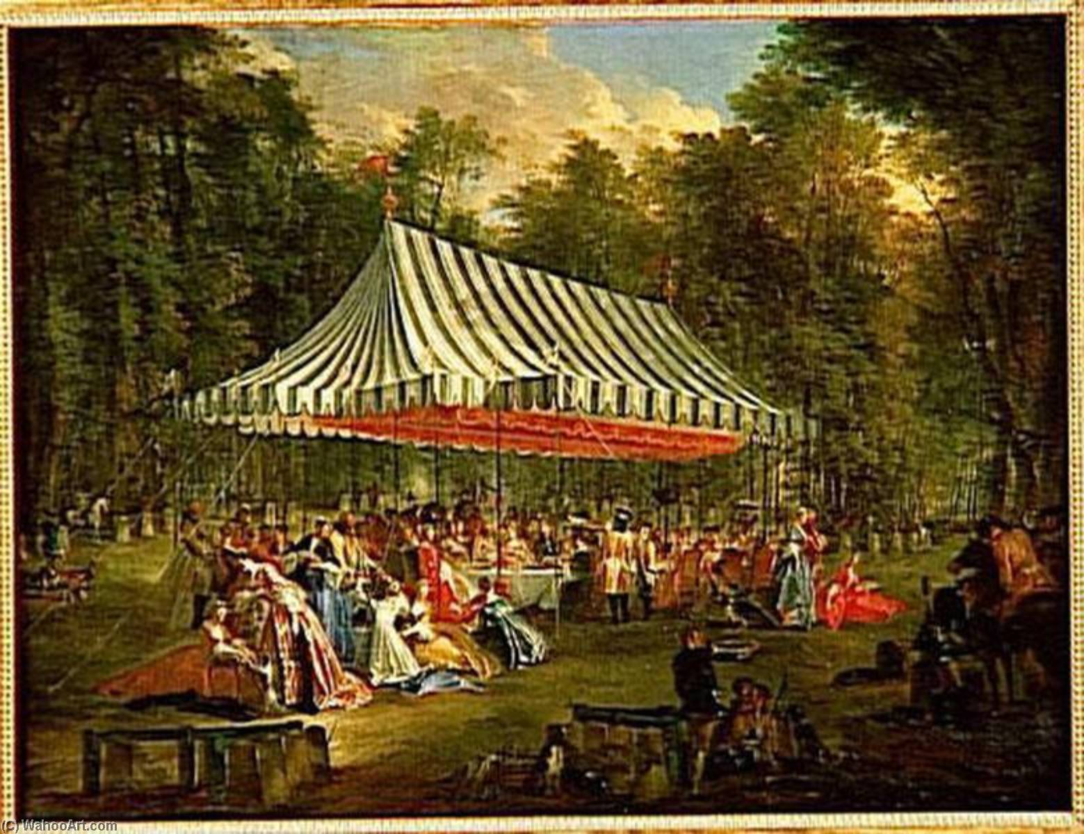 Fete Donnee Par Le Prince De Conti Au Prince Hereditaire De Brunswick Lunebourg, A L'ile Adam.1766 — Michel Barthélémy Ollivier