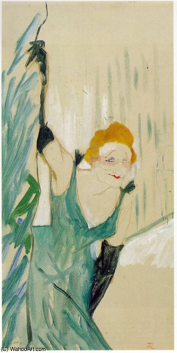Yvette Guilbert Greeting The Audience — Henri De Toulouse-lautrec