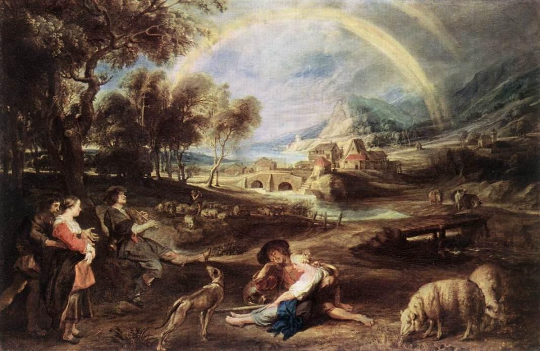 Landscape With A Rainbow — Peter Paul Rubens