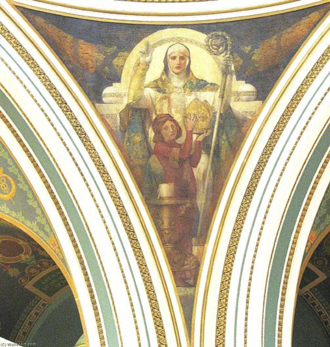 Law Of The Middle Ages, (painting) — Edwin Howlan