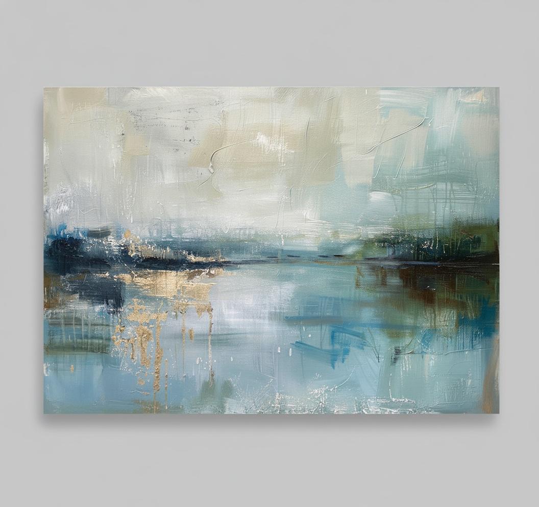 Atmospheric Reverie: A Meditative Study Of Veiled Horizons And Golden Tides — Laurent Fabre