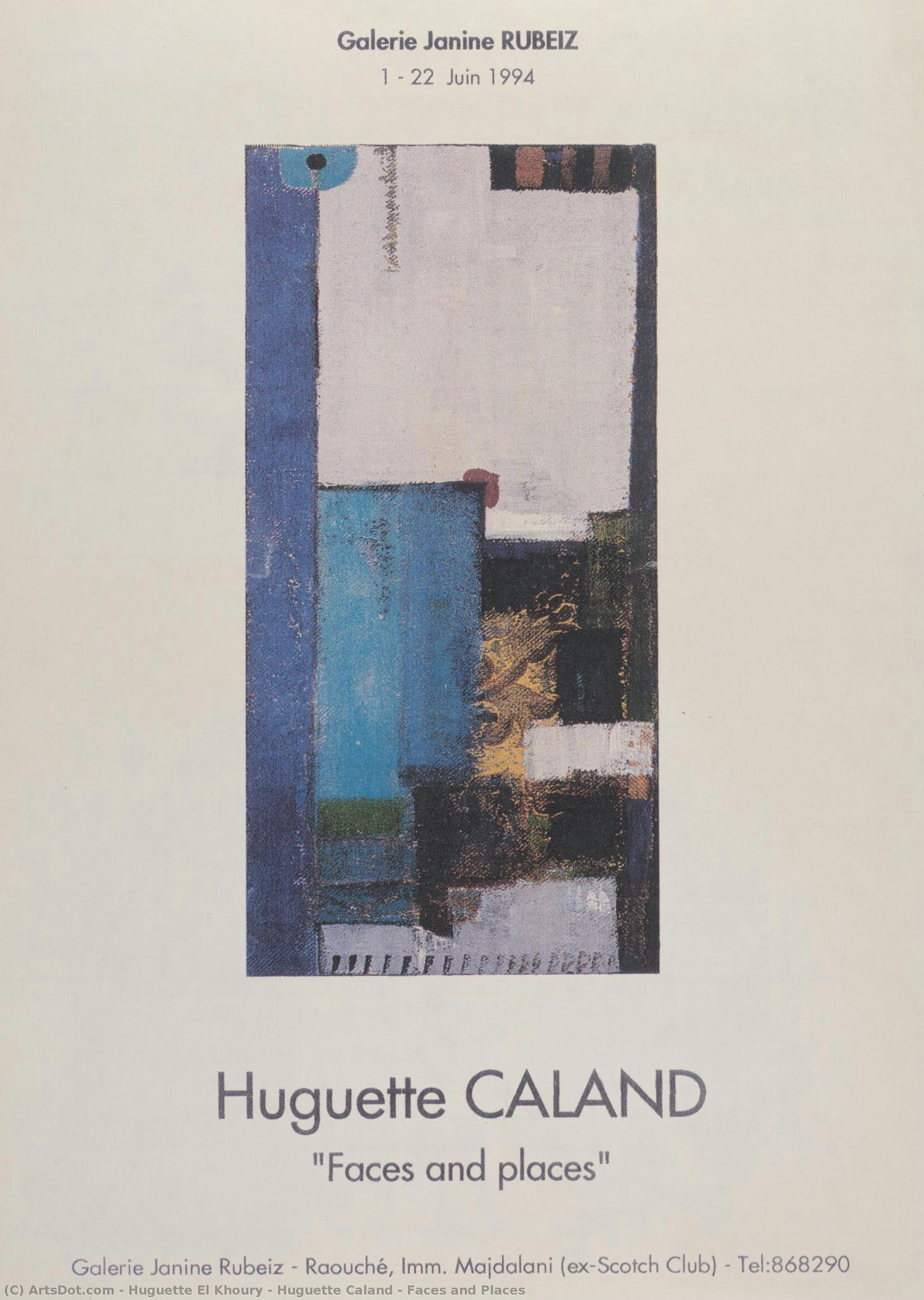 Huguette Caland : Faces And Places — Huguette El Khoury