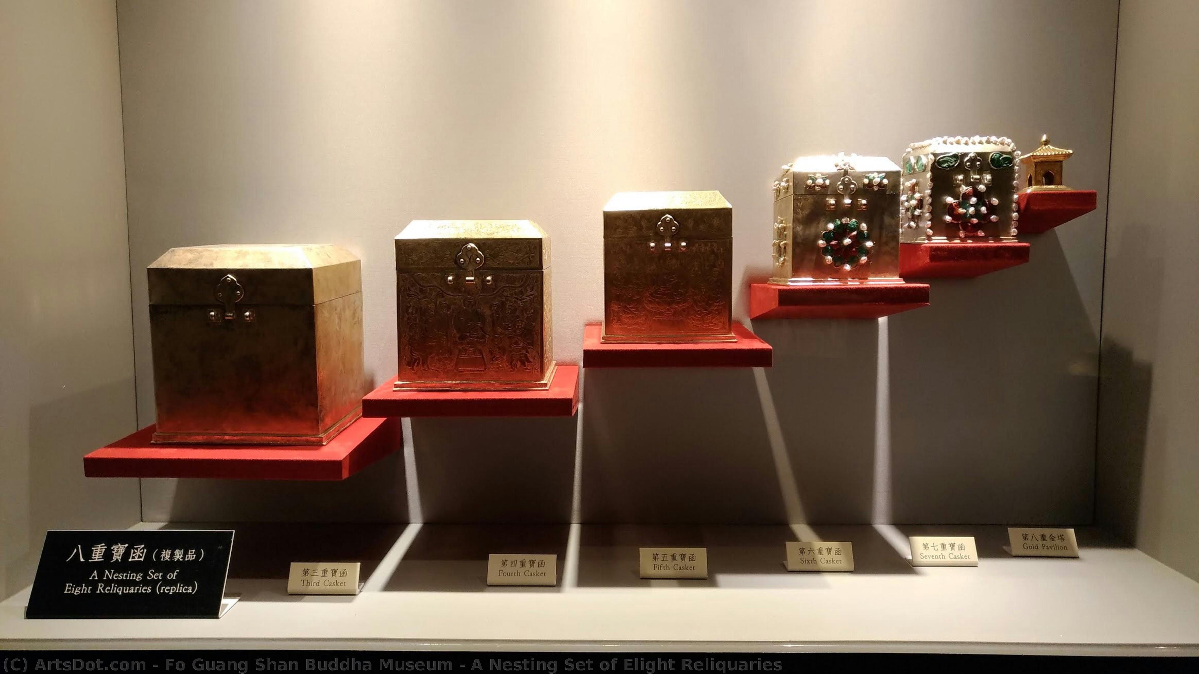 A Nesting Set Of Elight Reliquaries — Fo Guang Shan Buddha Museum