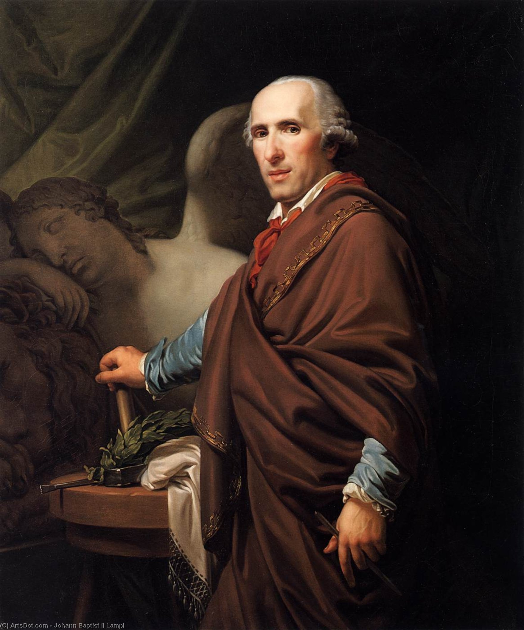Portrait Of Antonio Canova — Johann Baptist Lampi