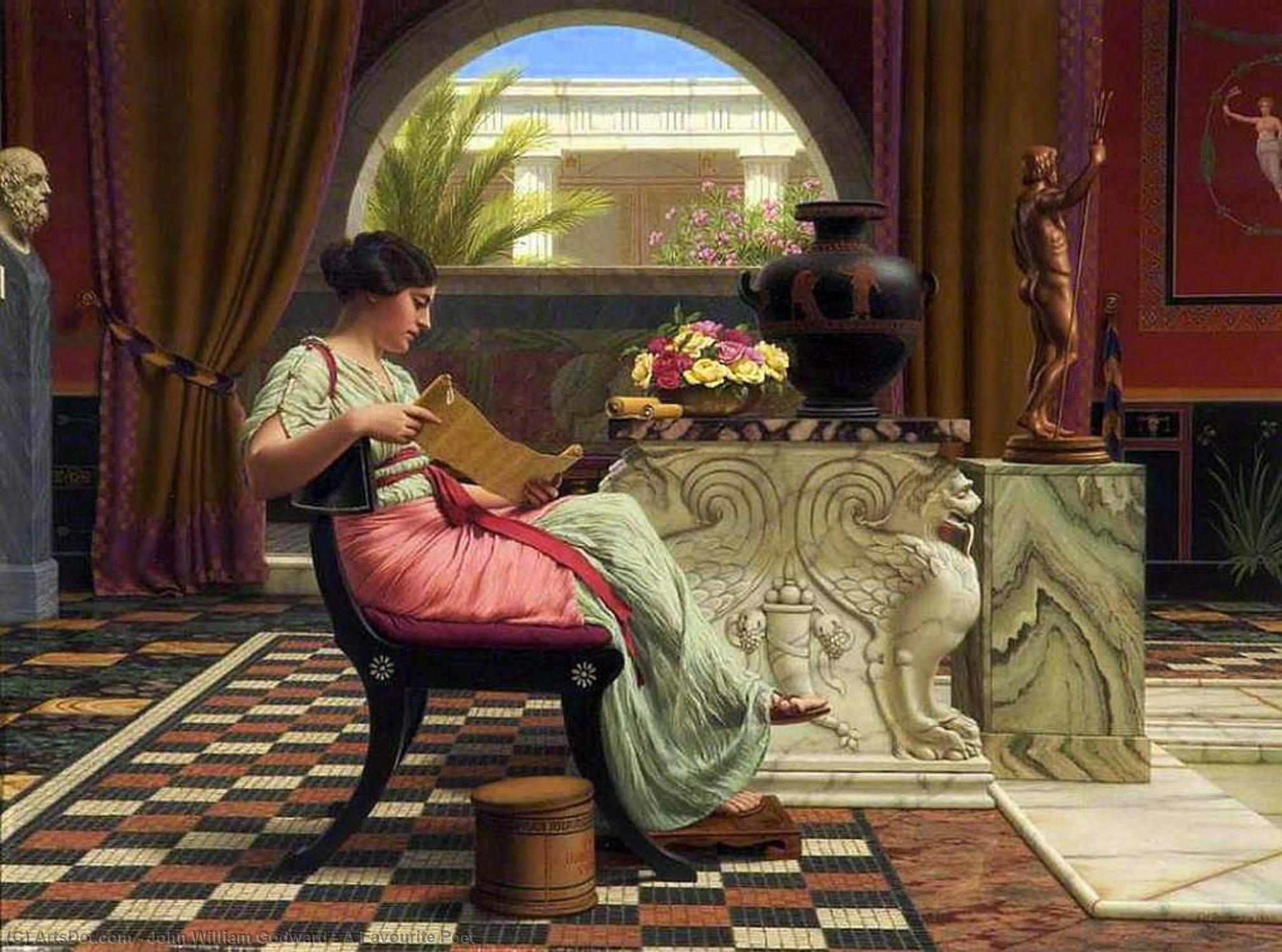 A Favourite Poet — R.b.a John William Godward