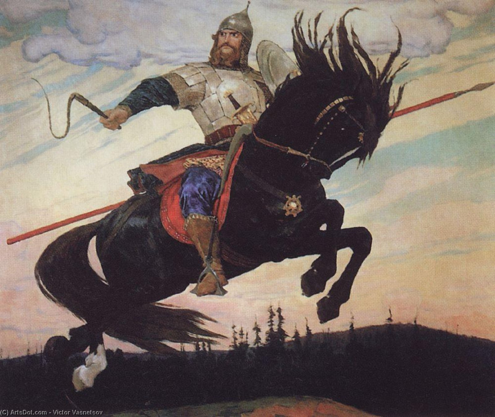 Knightly Galloping — Victor Vasnetsov