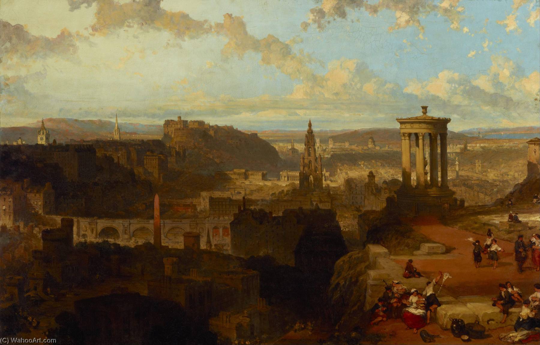 Edinburgh From The Calton Hill — Дэвид Робертс