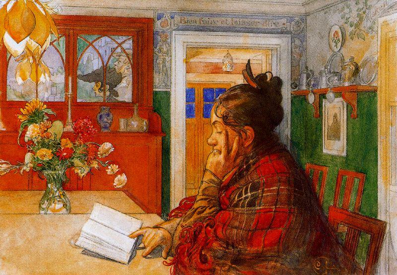 Karin Reading — Carl Larsson
