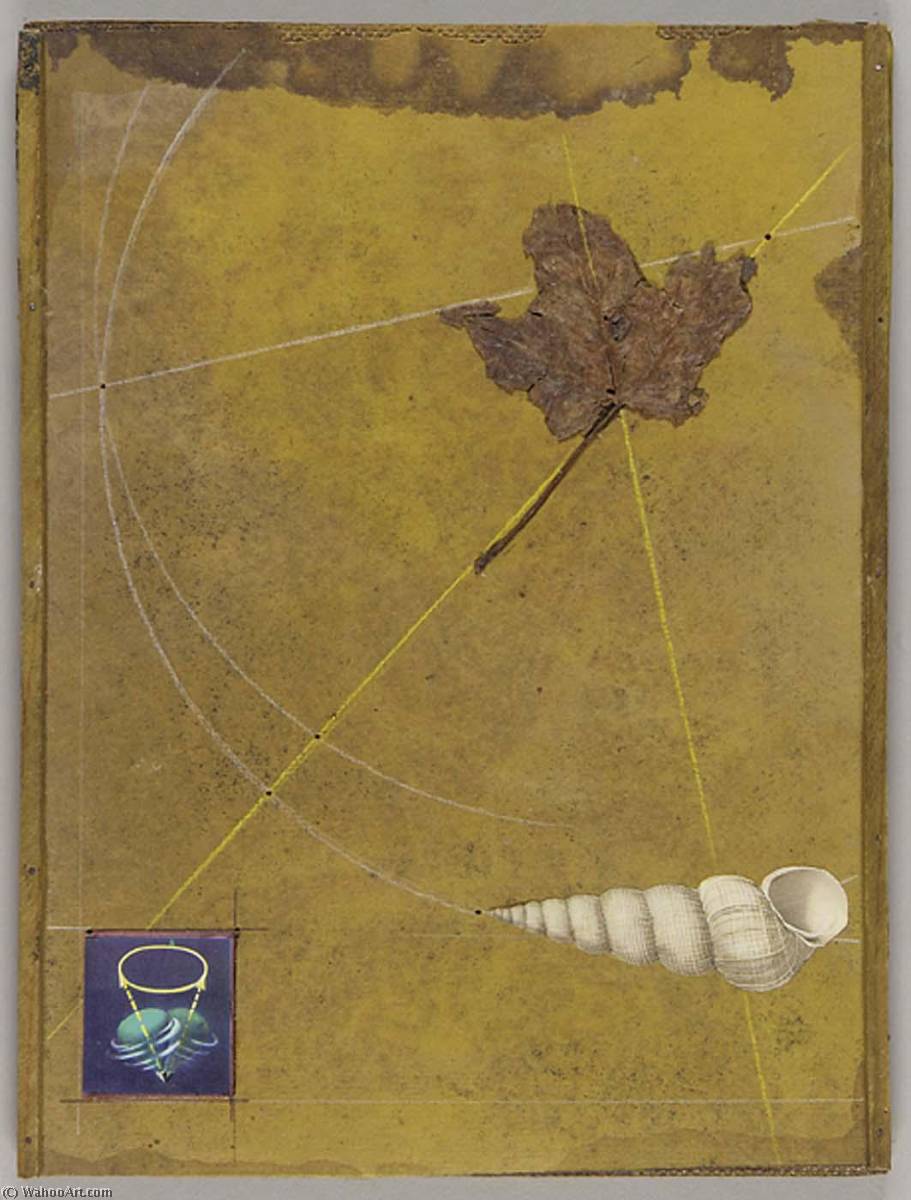Untitled (diagram Of Axis Of Spinning Top) — Joseph Cornell
