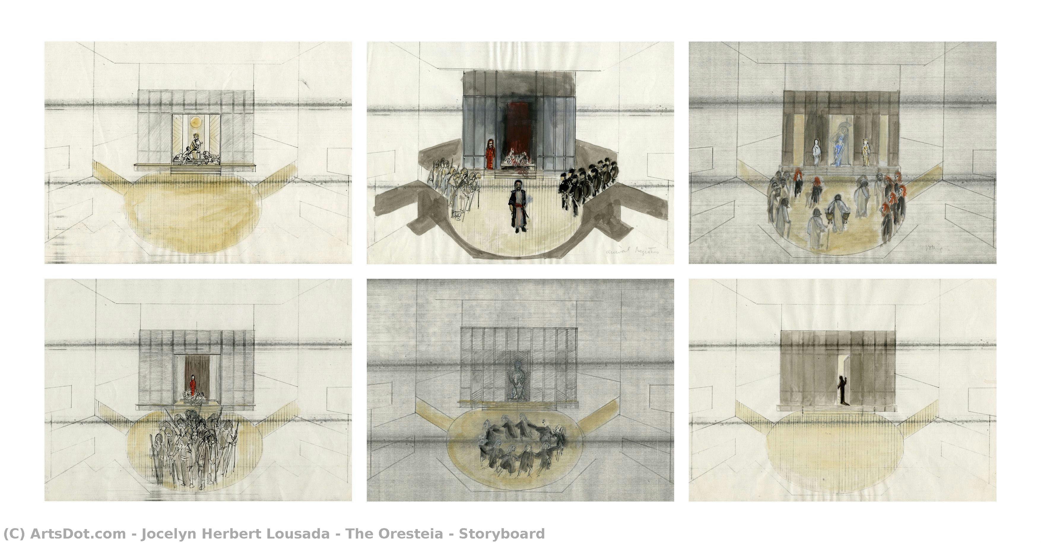 The Oresteia - Storyboard — Jocelyn Herbert Lousada