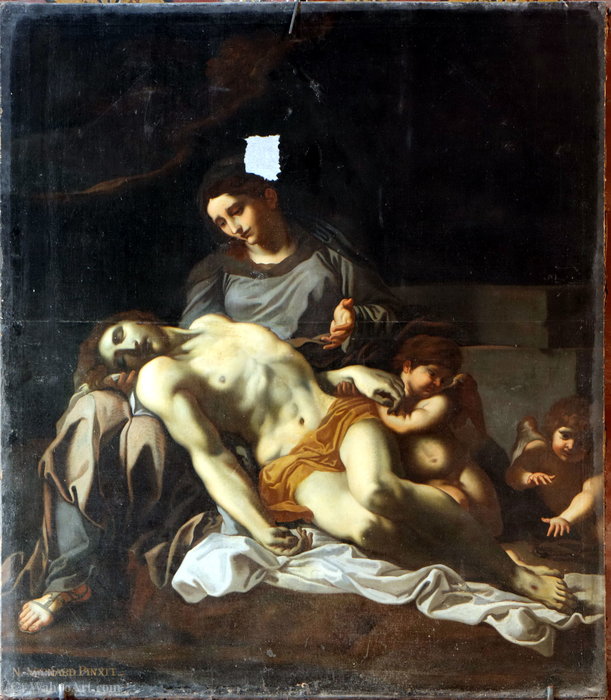 Pietà Of After Carracci — Nicolas Mignard