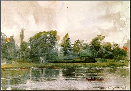 Landskapsstudie Fran Richmond — Anders Leonard Zorn