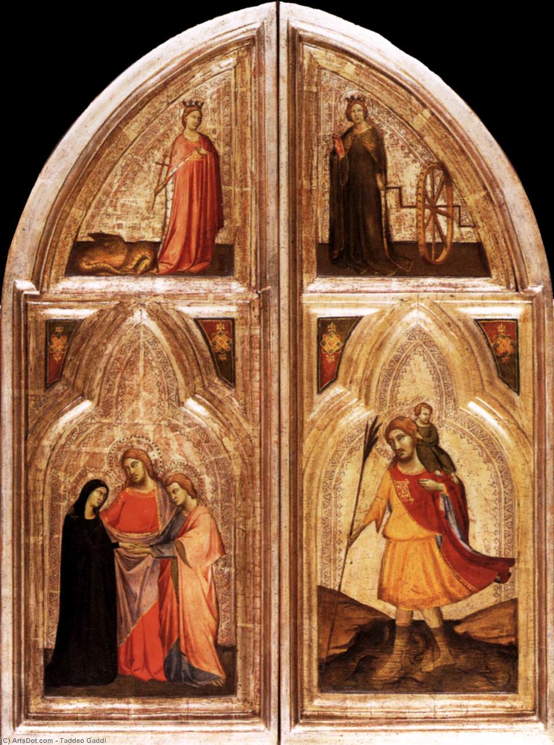Triptychon (außenansicht) — Taddeo Gaddi